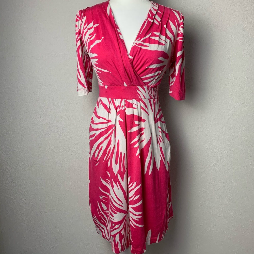 Lilly Pulitzer Dress Azalea Pink Frilly Ferns sz M